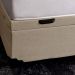 Base para Cama Box Queen Martin Premium com Baú Linho (47x158x198 cm) Cru