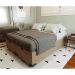 Base para Cama Box Queen Martin Premium com Baú Suede (45x158x198) Bege