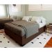 Base para Cama Box Queen Martin Premium com Baú Suede (47x158x198) Marrom