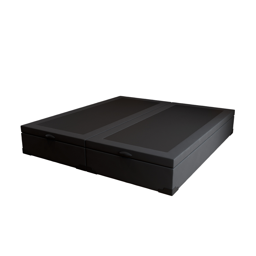 Base para Cama Box Queen Martin Premium com Baú Suede (47x158x198) Preta