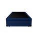 Base para Cama Box Solteiro Guldi com Baú Linho (47x88x188 cm) Azul Marinho
