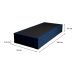 Base para Cama Box Solteiro Guldi com Baú Linho (47x88x188 cm) Azul Marinho