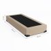 Base para Cama Box Solteiro Joe Linho (36x88x188) Bege