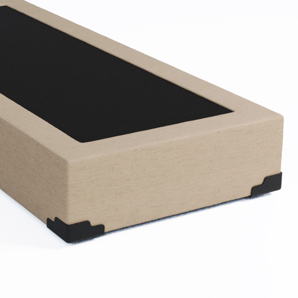 Base para Cama Box Solteiro Joe Linho (36x88x188) Bege