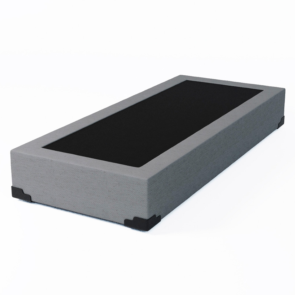 Base para Cama Box Solteiro Joe Linho (36x88x188) Cinza