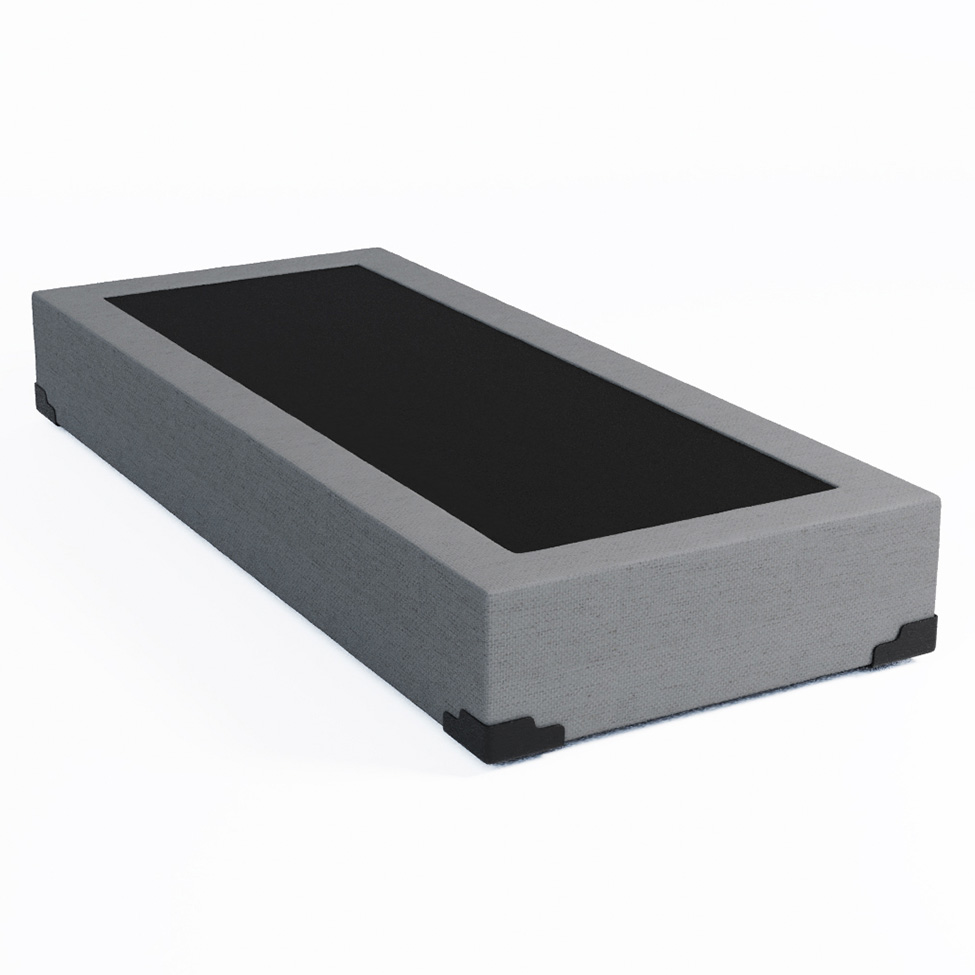 Base para Cama Box Solteiro Joe Linho (36x88x188) Cinza