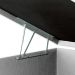 Base para Cama Box Solteiro Martin Premium com Baú (45x88x188) Branca