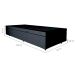 Base para Cama Box Solteiro Martin Premium com Baú (45x88x188) Preta