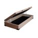 Base para Cama Box Solteiro Martin Premium com Baú Linho (47x88x188 cm) Bege