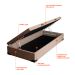 Base para Cama Box Solteiro Martin Premium com Baú Suede (45x88x188) Bege