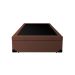 Base para Cama Box Solteiro Martin Premium com Baú Suede (47x88x188) Marrom