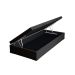 Base para Cama Box Solteiro Martin Premium com Baú Suede (47x88x188) Preta