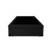 Base para Cama Box Solteiro Martin Premium com Baú Suede (47x88x188) Preta