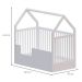 Berço Minicama Montessoriano Wood com Colchão Baby D18 (10x70x130) Branco