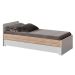 Berço Multifuncional Sol e Mar com Colchão Baby D18 (10x70x130) Branco e Carvalho Treviso