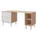 Berço Multifuncional Sol e Mar com Colchão Baby D18 (10x70x130) Branco e Carvalho Treviso