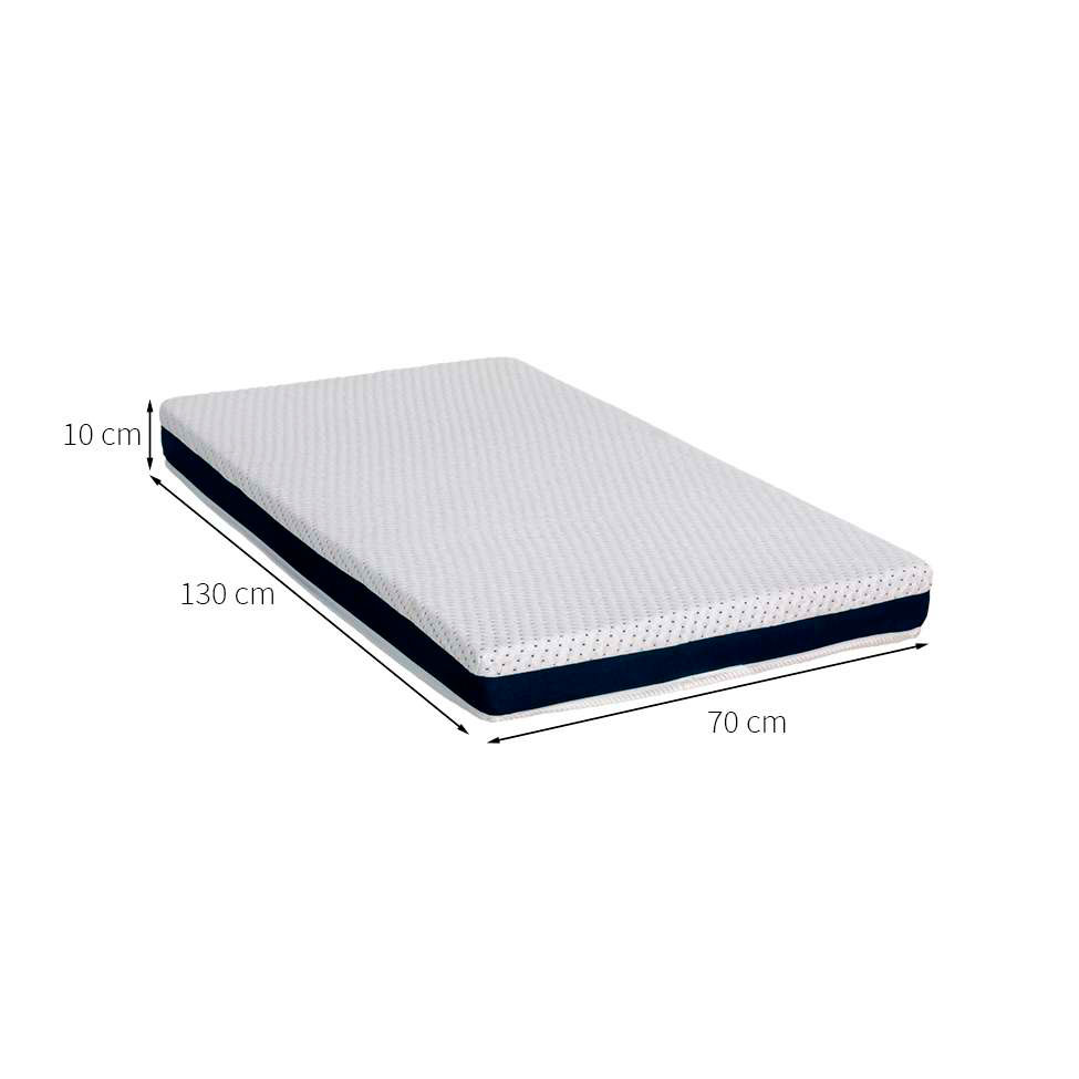 Berço Multifuncional Sol e Mar com Colchão Guldi Baby D20 (10x70x130) Branco e Carvalho Treviso