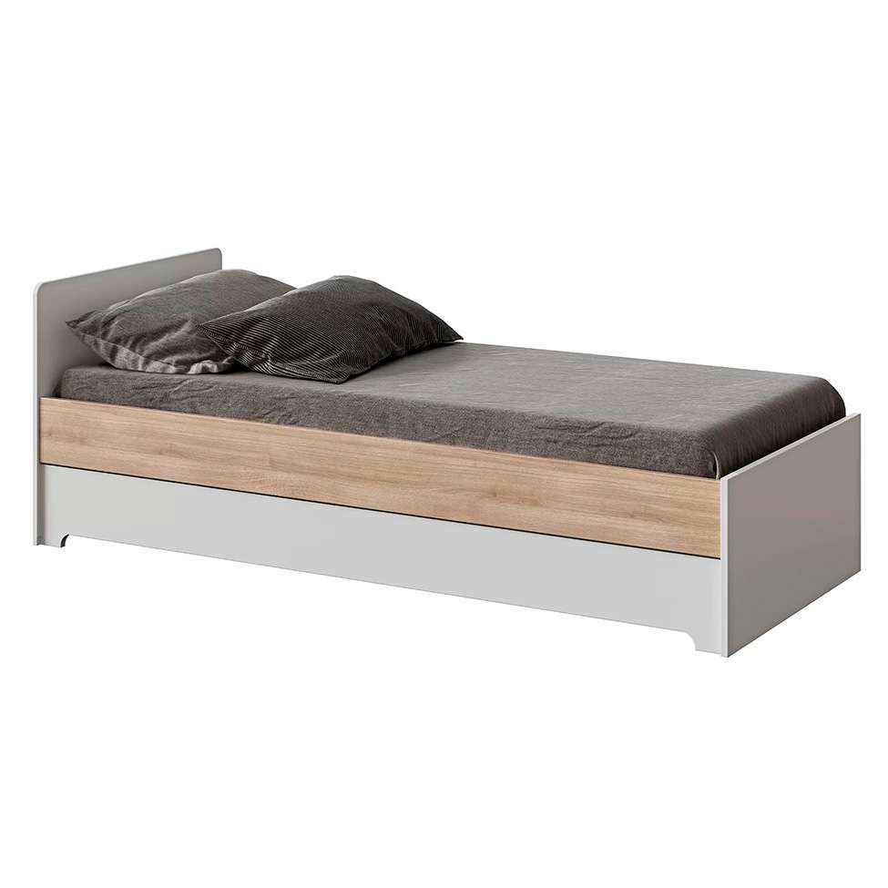 Berço Multifuncional Sol e Mar com Colchão Guldi Baby D20 (10x70x130) Branco e Carvalho Treviso