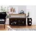 Buffet Bar York 2 PT Hanover e Preto
