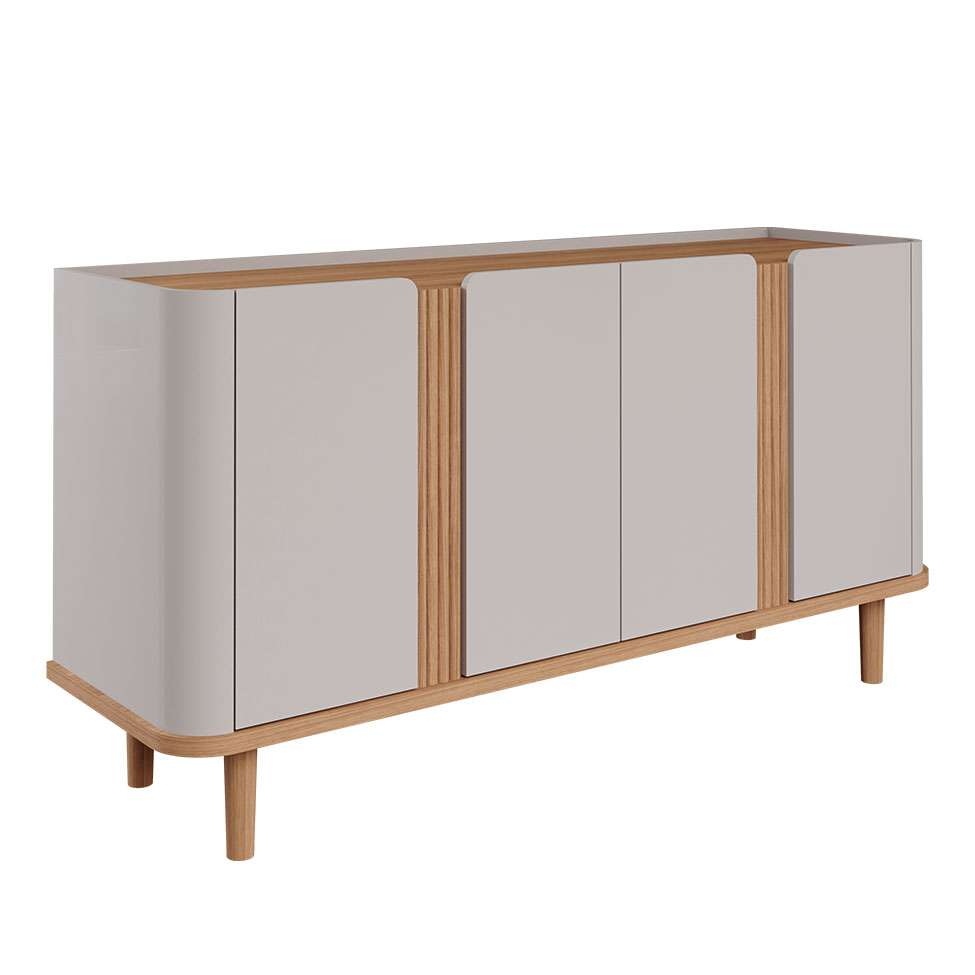 Buffet Eva 4 PT Off White e Nature