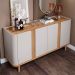 Buffet Eva 4 PT Off White e Nature