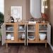 Buffet Eva 4 PT Off White e Nature