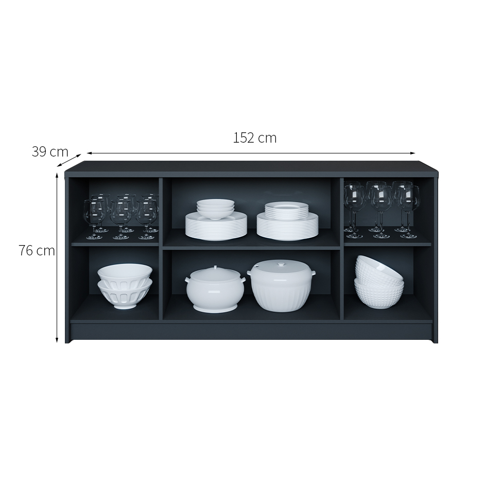 Buffet Lia 4 PT Chumbo