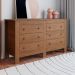 Cômoda Annanda 6 Gavetas Marrom