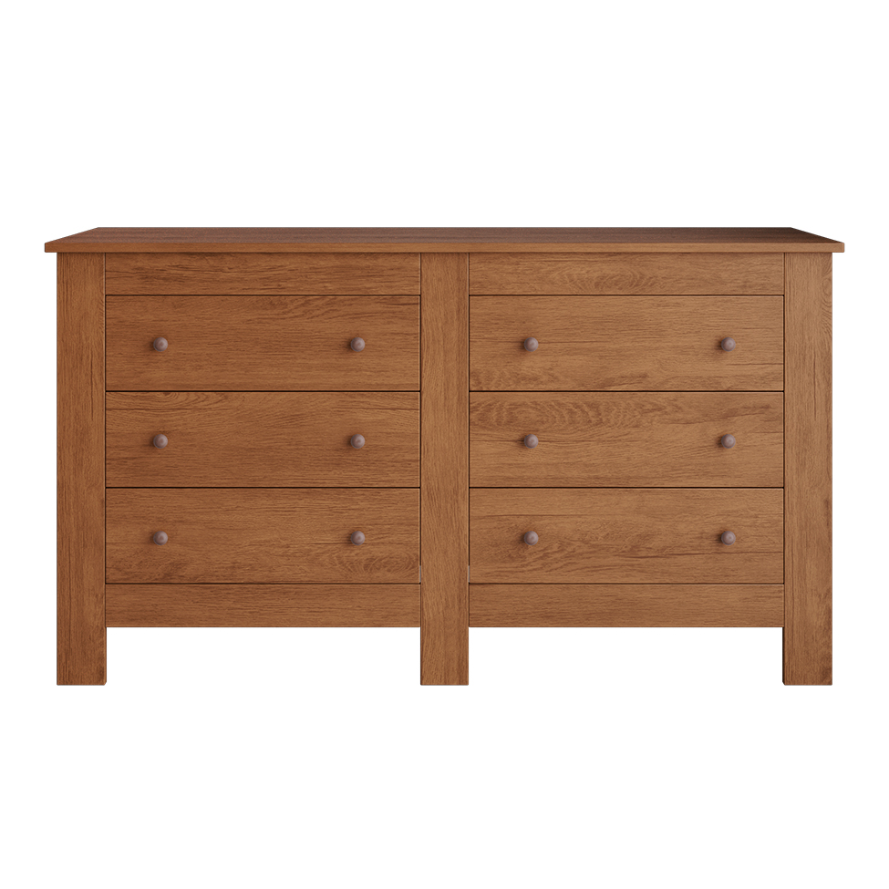 Cômoda Annanda 6 Gavetas Marrom