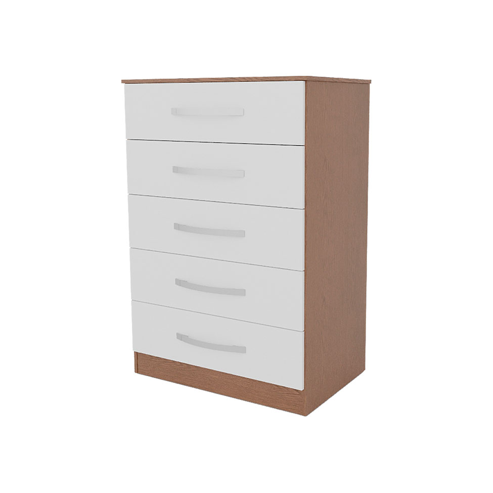 Cômoda Hoover Premium 5 GV Carvalho e Branca