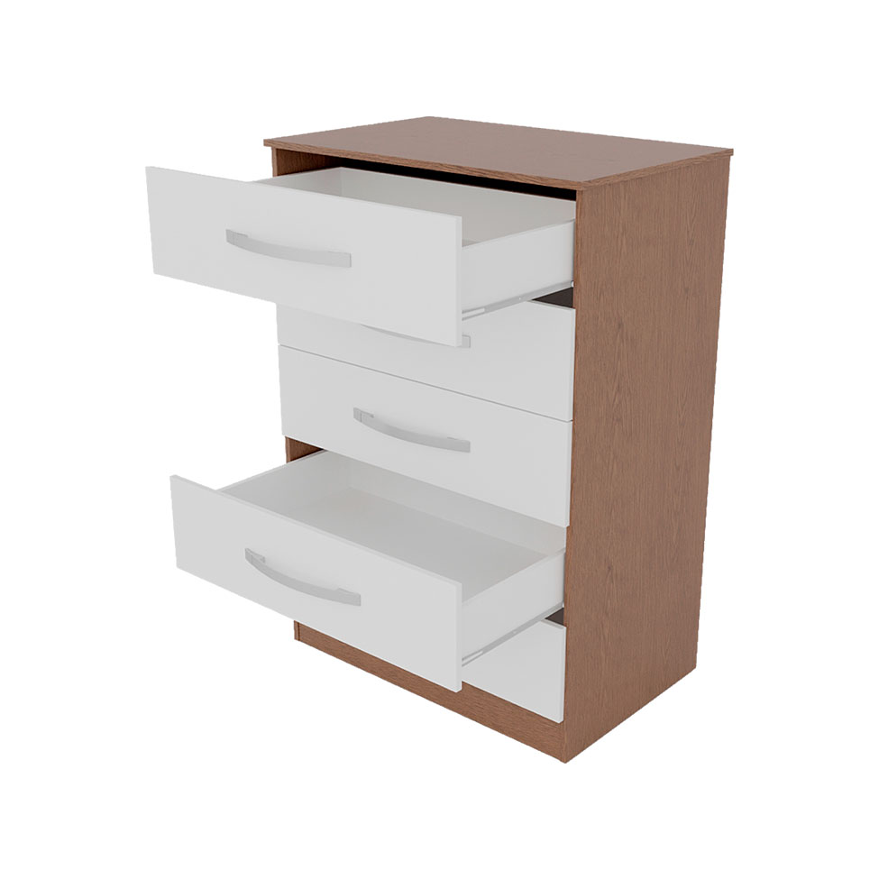 Cômoda Hoover Premium 5 GV Carvalho e Branca