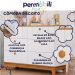 Cômoda Infantil Biscoito 6 GV Branca e Nature
