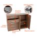 Cômoda Sapateira Hoover 2 Portas 5 Gavetas Oak