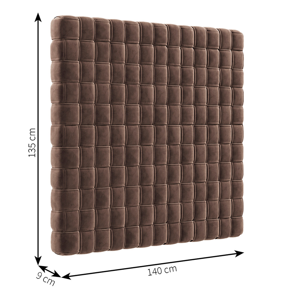 Cabeceira Casal Bill Velosuede Marrom