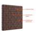 Cabeceira Casal Bill Velosuede Marrom