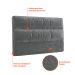 Cabeceira Queen Erikson Velosuede Grafite
