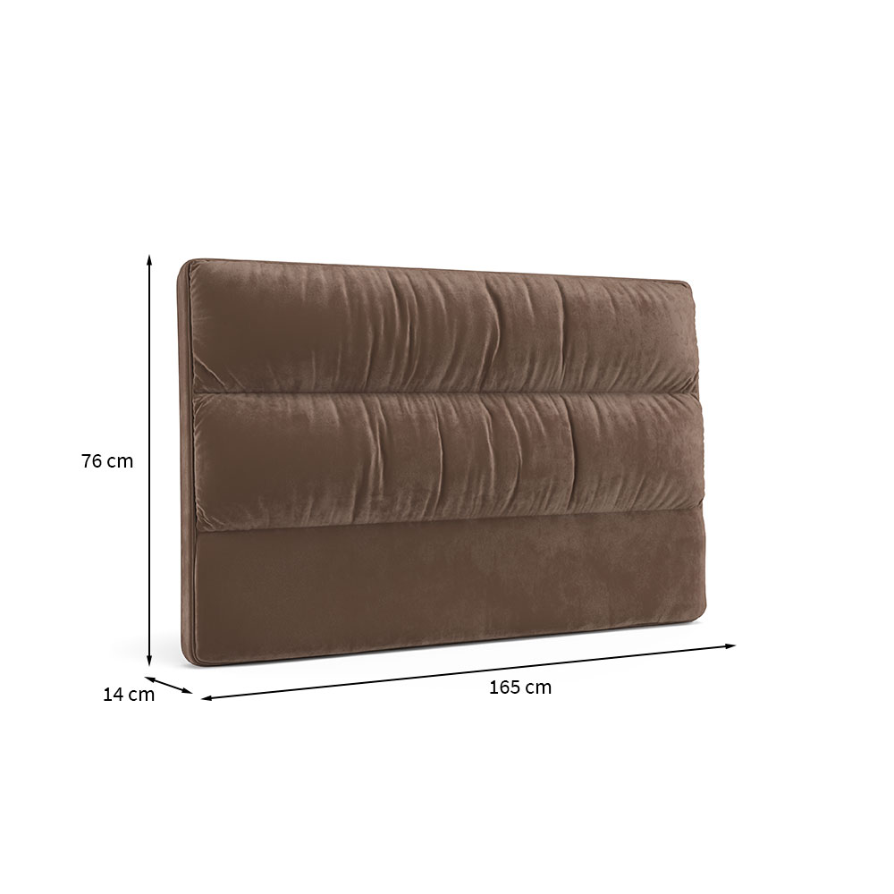 Cabeceira Queen Erikson Velosuede Marrom