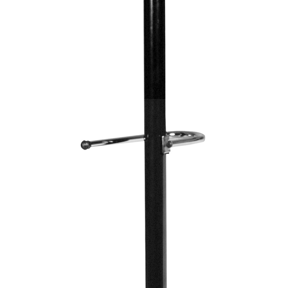 Cabideiro Preto & Prata 8 Ganchos