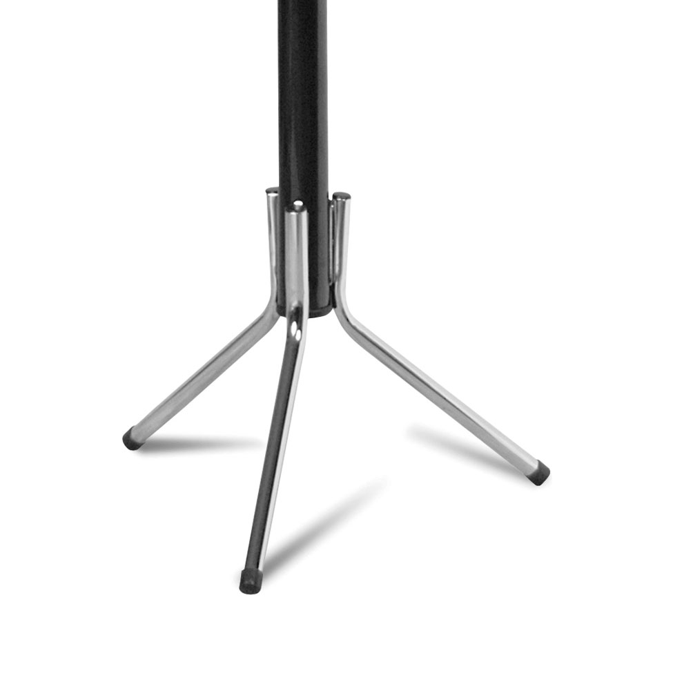 Cabideiro Preto & Prata 8 Ganchos