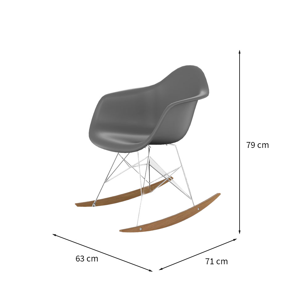 Cadeira Eames Arm Balanço Konkret