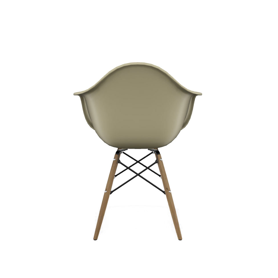 Cadeira Eames Arm DSW Fendi e Madeira