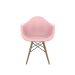 Cadeira Eames Arm DSW Rosa e Madeira