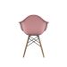 Cadeira Eames Arm DSW Rosa e Madeira