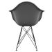 Cadeira Eames Arm Eiffel Konkret e Preta