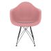 Cadeira Eames Arm Eiffel Rosa e Preta