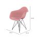Cadeira Eames Arm Eiffel Rosa e Preta