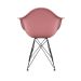 Cadeira Eames Arm Eiffel Rosa e Preta