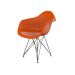 Cadeira Eames Arm Eiffel Terracota e Preta