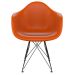 Cadeira Eames Arm Eiffel Terracota e Preta