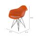 Cadeira Eames Arm Eiffel Terracota e Preta